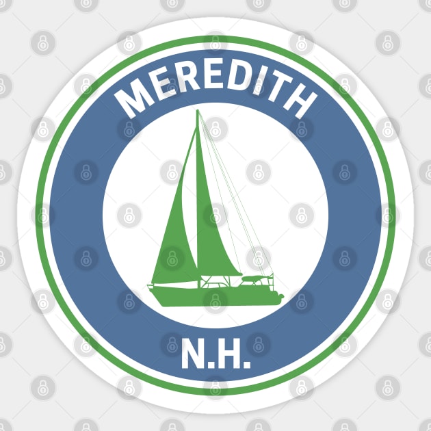 Vintage Meredith New Hampshire Sticker by fearcity